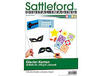 Sattleford 30 Bl. Spezialkarton "Glacier Pro" A4/250g; Drucker-Etiketten 