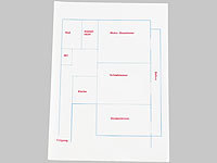 Sattleford 100 Blatt Pergamentpapier für Laser/Inkjet-Drucker 90g/A4; Drucker-Etiketten 