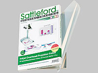 Sattleford 50 Inkjet-Overhead-Folien, DIN A4, transparent, 115 µm; Drucker-Etiketten Drucker-Etiketten Drucker-Etiketten Drucker-Etiketten 