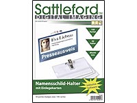 Sattleford Namensschild-Halter 50St inkl. Schilder 100St und Software