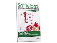 Sattleford 300 Etiketten rund 63 mm für Laser/Inkjet