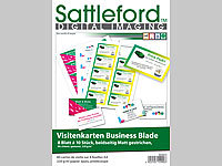 Sattleford 80 Visitenkarten beidseitig matt gestrichen 230 g/m²