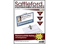 Sattleford Namensschild-Halter 200St inkl. Schilder 400St und Software