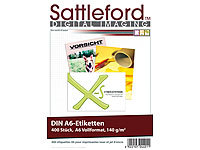 Sattleford 400 Etiketten A6 105x148 mm für Laser/Inkjet