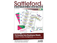 Sattleford 320 Visitenkarten Glossy Inkjet 230 g/m²; Drucker-Etiketten Drucker-Etiketten 
