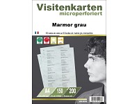 Sattleford 150 Visitenkarten Marmor grau 200g/m²