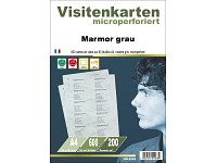 Sattleford 600 Visitenkarten Marmorkarton grau 200g/m²