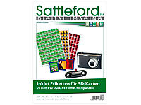 Sattleford 1800 Inkjet-Etiketten für SD-Karten glossy Fotoqualität