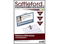 Sattleford Namensschild-Halter 200 Stk. inkl. Namensschilder 400 St.