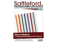 Sattleford 11200 Adress-Etiketten Super-Mini 25,4x16,9 mm Laser/Inkjet