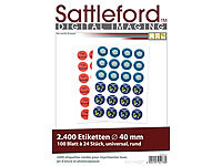 Sattleford Univeral-Etiketten, Aufkleberpapiere, Adress Etiketten