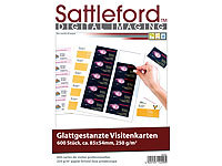 Sattleford 600 Business-Visitenkarten, matt, glatte Kanten, 300g/m²